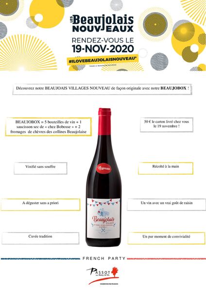 Beaujobox livrée par le Domaine Passot