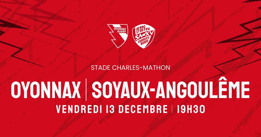 http://Pro%20D2%20-%20Oyonnax%20Rugby%20reçoit%20Soyaux%20Angoulême%20XV