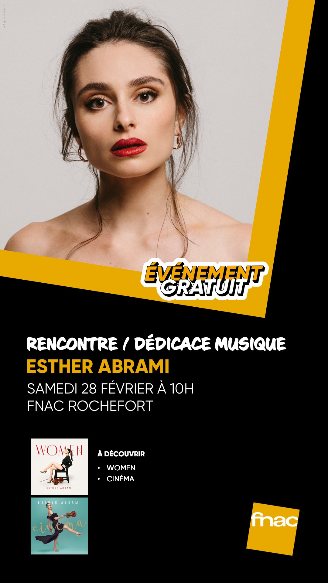 Dédicace : La violoniste Esther Abrami