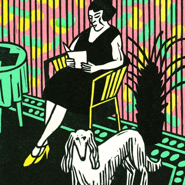 Das Glück des Lesens - Pudel 