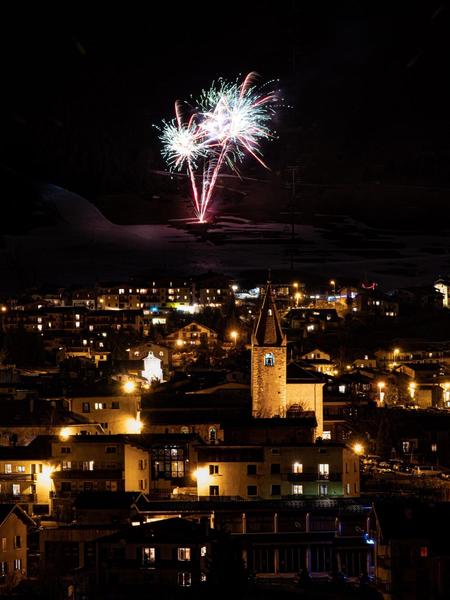 Feu d'artifice à Aussois