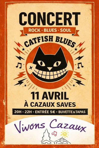 Soirée concert avec Catfish Blues_Cazaux-Savès