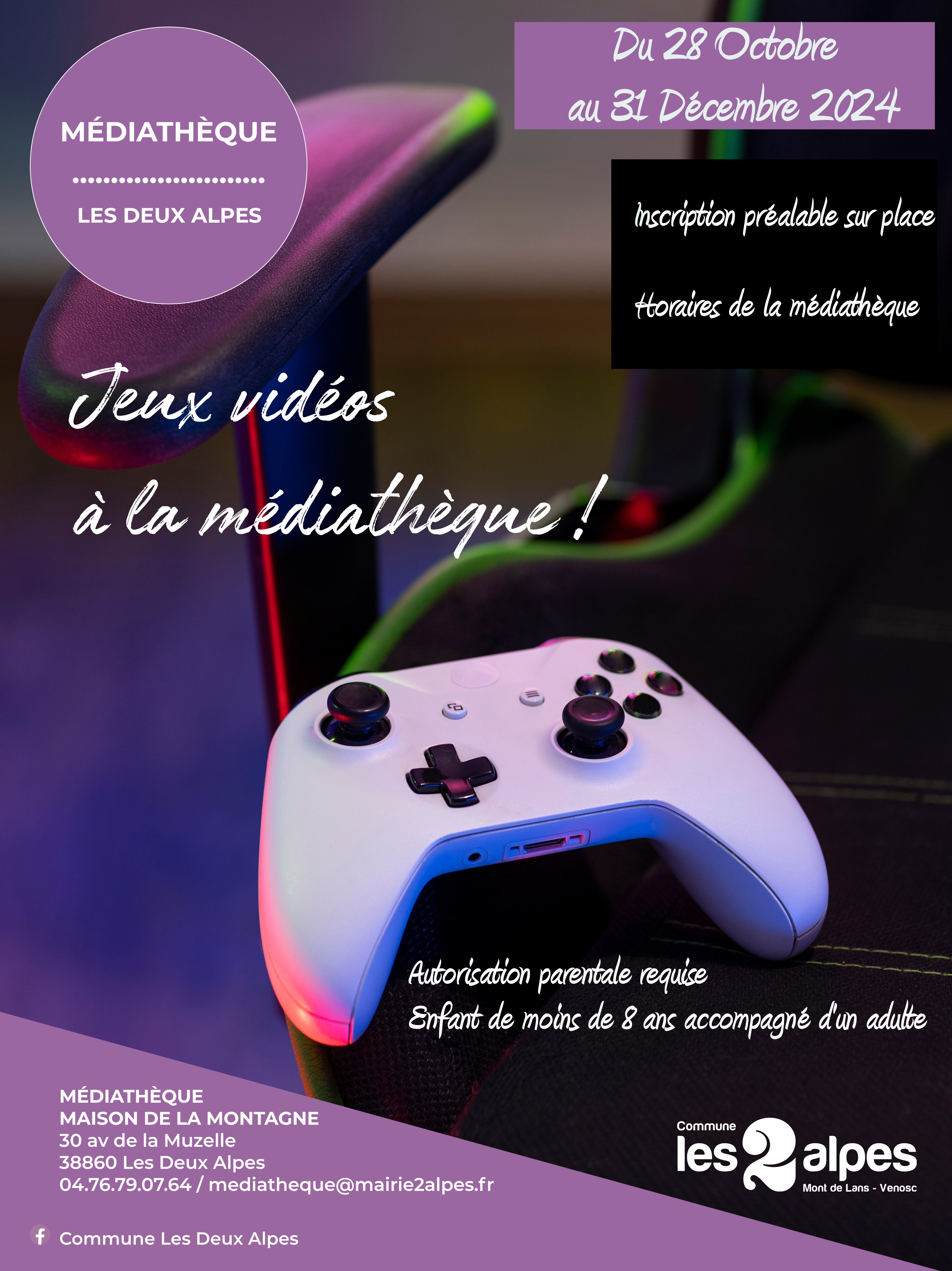 Jeux vidéo à la médiathèque