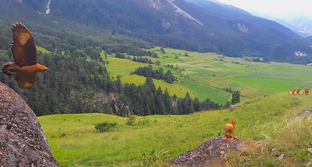 Un aigle va attraper un lapin Un aigle va attraper un lapin