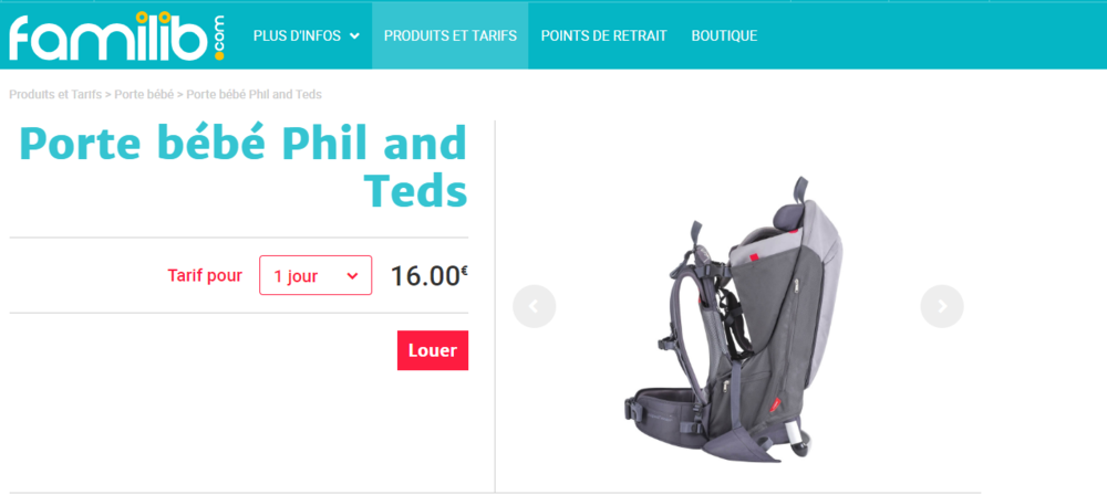 Porte-bébé Phil & Teds