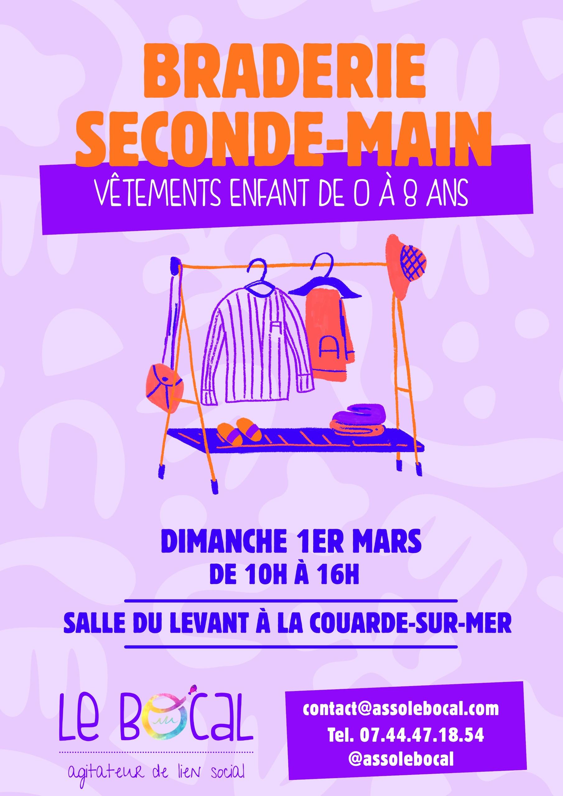 Braderie seconde main de vêtements pour enfants