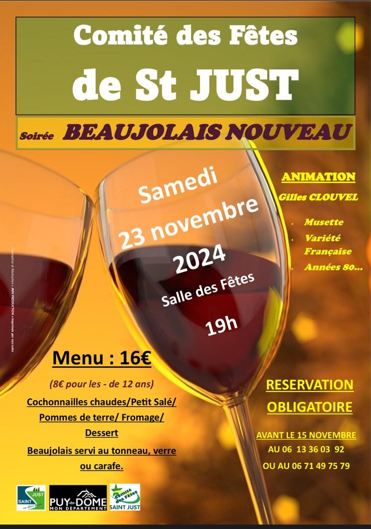 Soirée Beaujolais Nouveau // Saint-Just