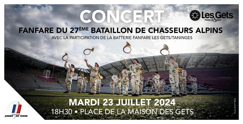 Concert - Les Gets/Taninges brass band & 27th BCA