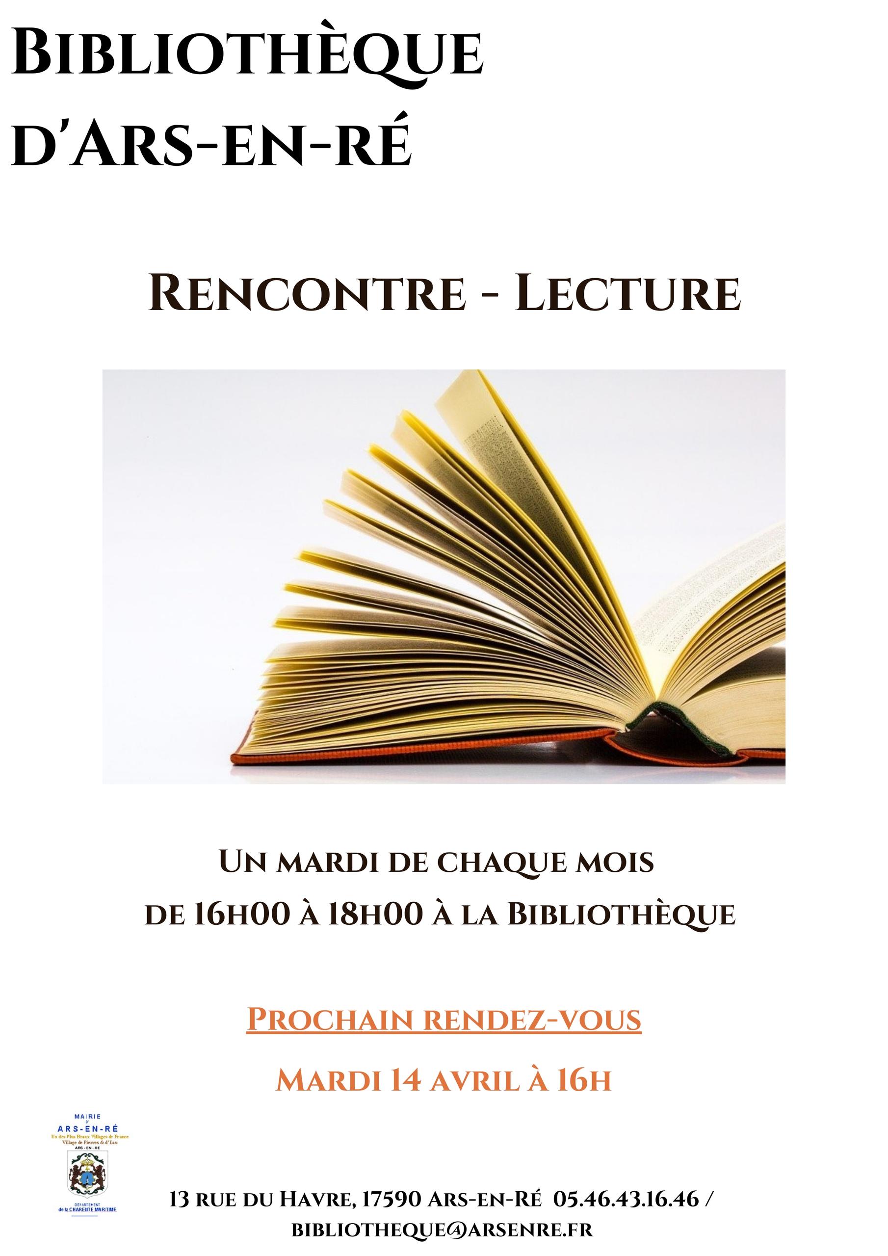 Rencontre lecture à la bibliothèque