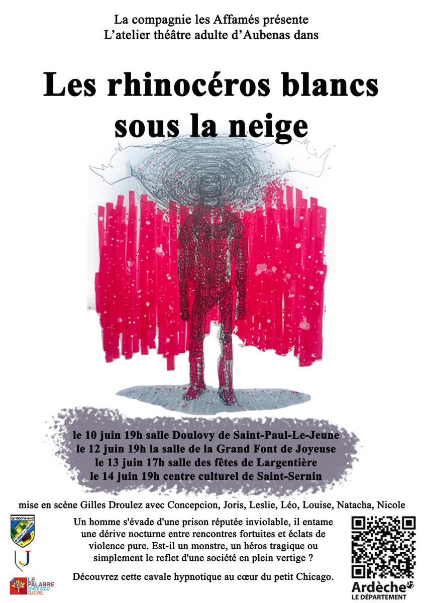Théâtre : Les rhinocéros blancs sous la neige