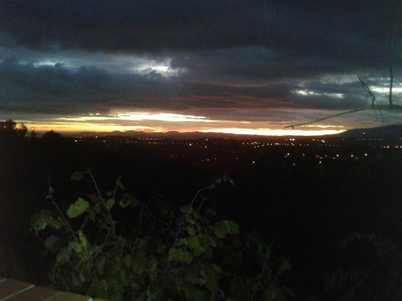 Gîte La Rieissa-Vue de nuit-Colomars-Gîtes de France des Alpes-Maritimes