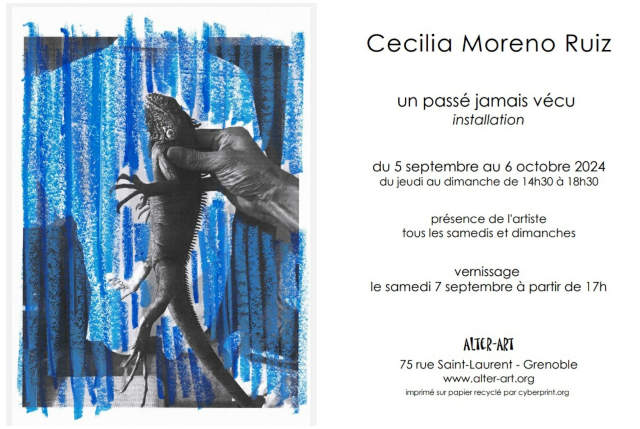 Installation de Cecilia Moreno-Ruiz 