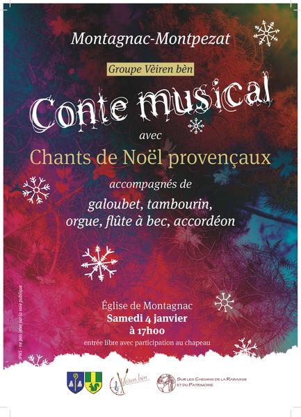 Conte musical avec chants de Noël provençaux Le 4 janv 2025