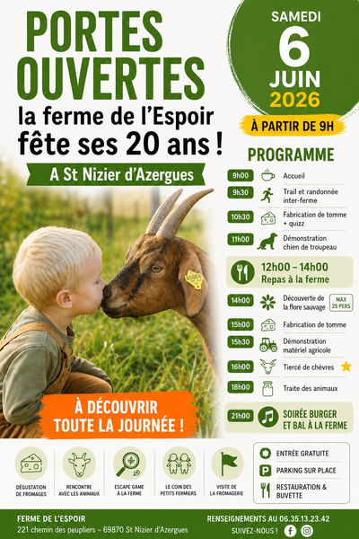 Portes ouvertes de la ferme de l\'ESPOIR