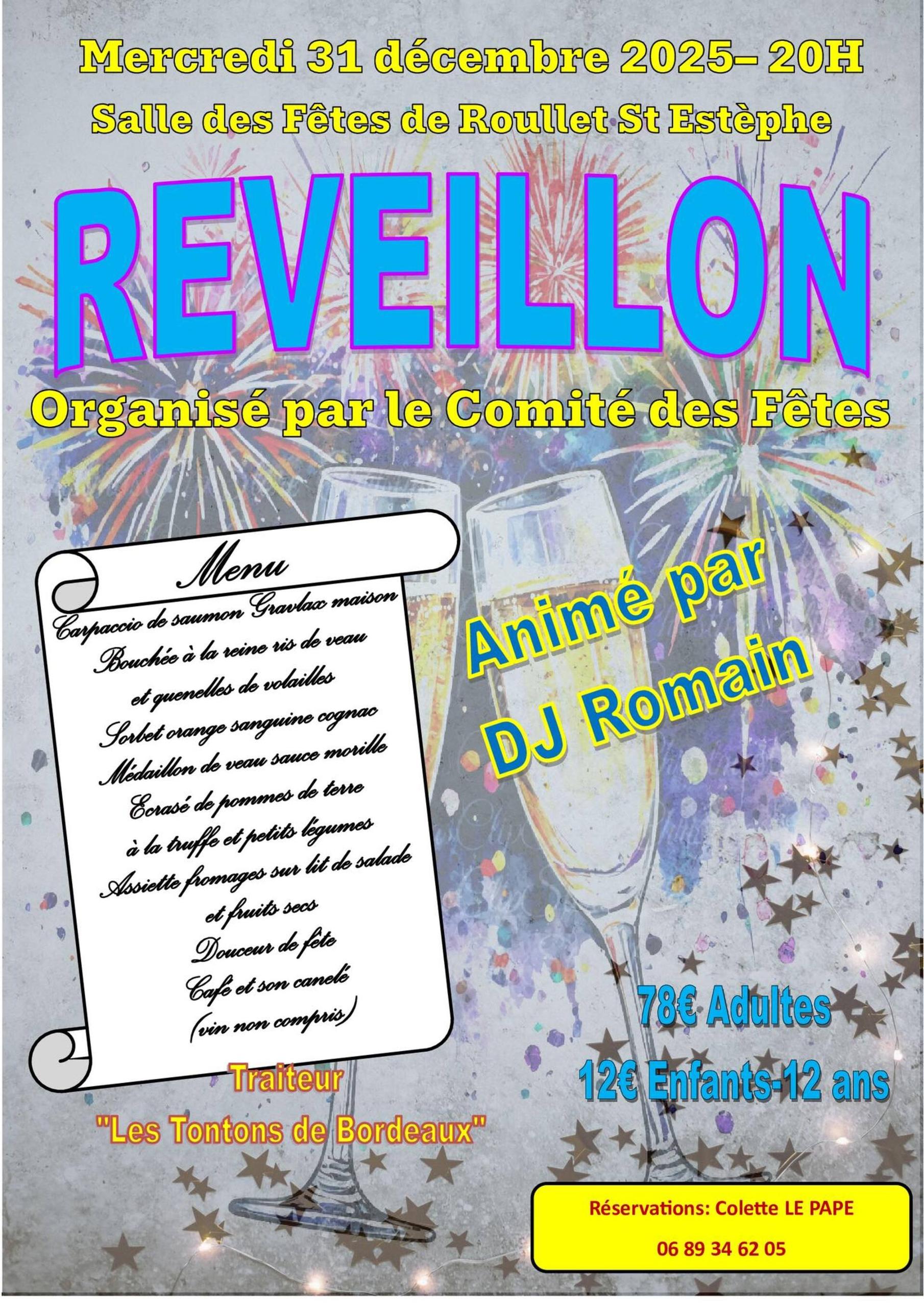 Réveillon du Nouvel An de Roullet Saint Estèphe