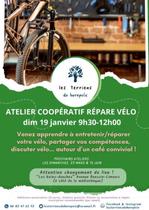 Atelier Coopératif Répare Vélo à Limours, 19 janvier 2025