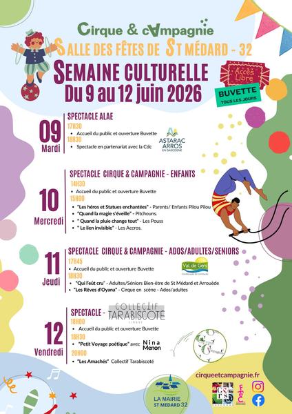 Semaine Culturelle Cirque & Campagnie_Saint-Médard