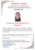 Conférence "La base de l'enseignement du Bouddha"_Crémieu-Balcons du Dauphiné