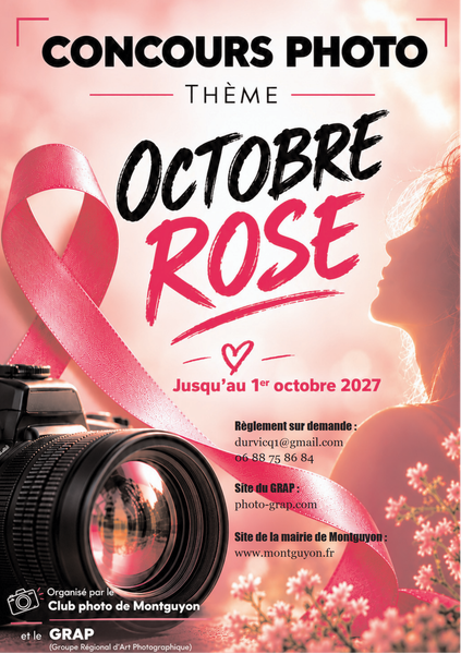 Concours Photo spécial Octobre Rose