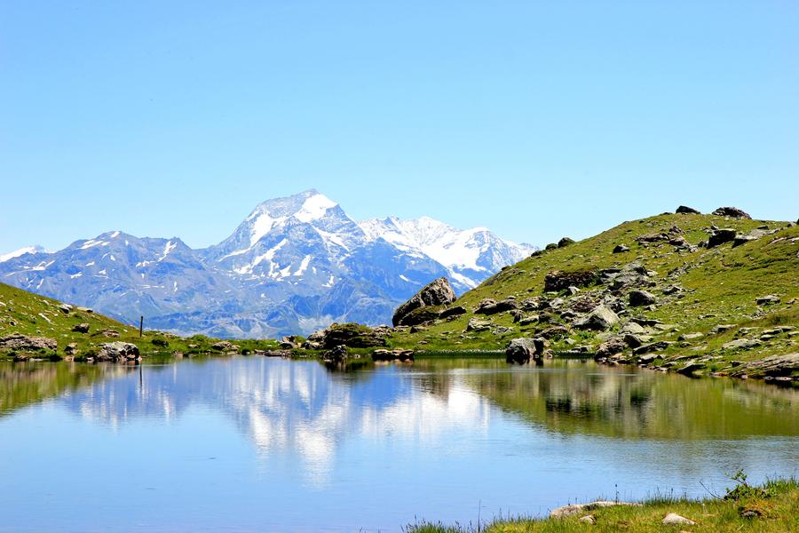 Vue sur le lac de Portette