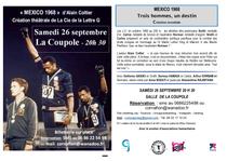 Théâtre - Mexico 1968, trois hommes, un destin_Villard-de-Lans