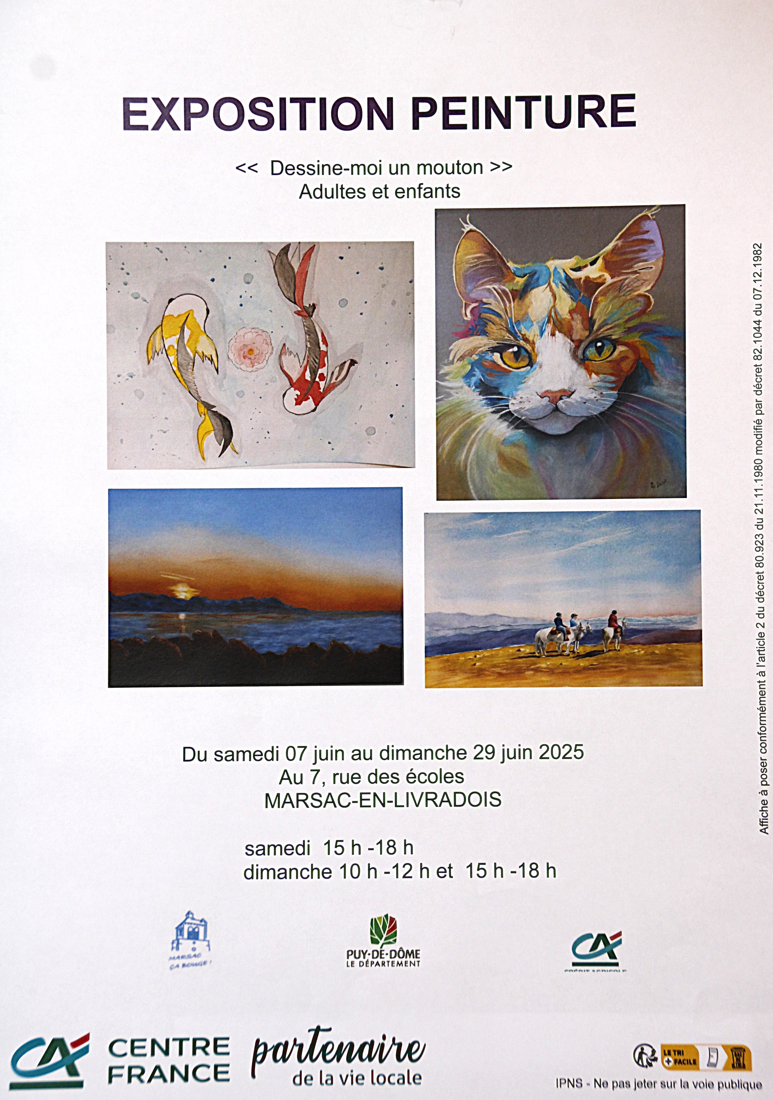 Exposition de peinture de « Dessine-moi un mouton »