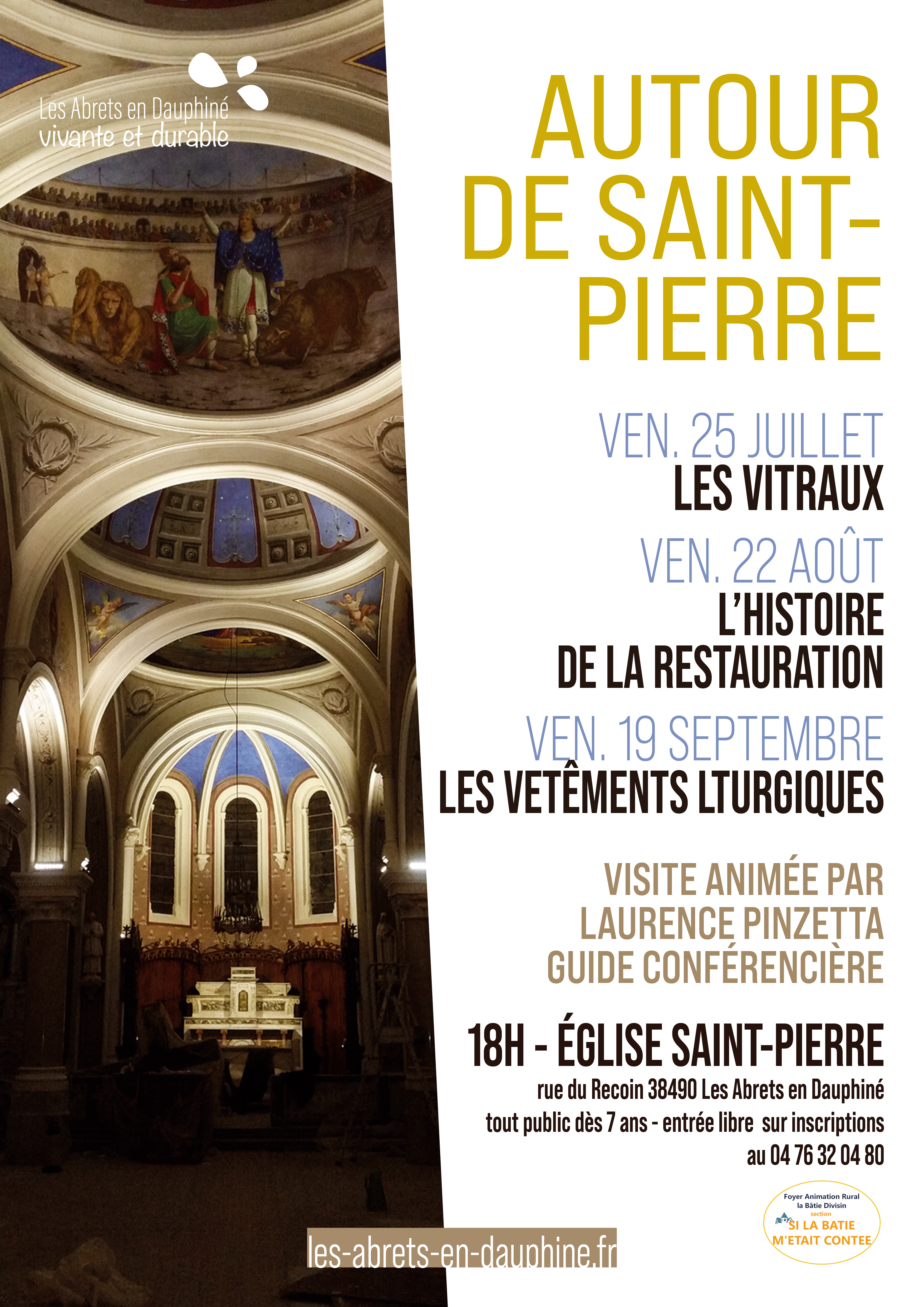 Autour de Saint-Pierre : Les Vitraux_Les Abrets en Dauphiné