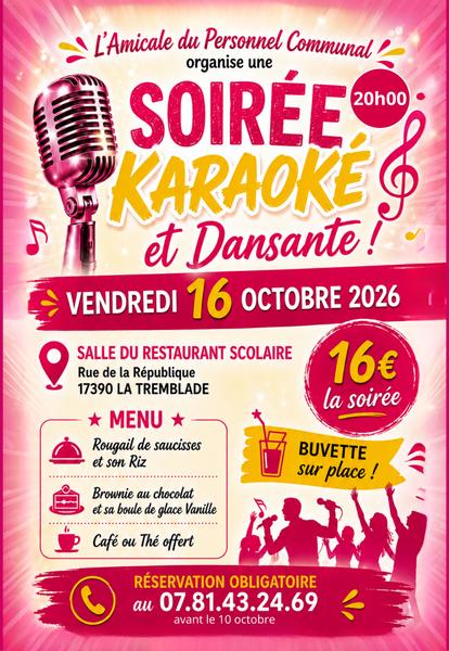 Soirée Karaoké et dansante