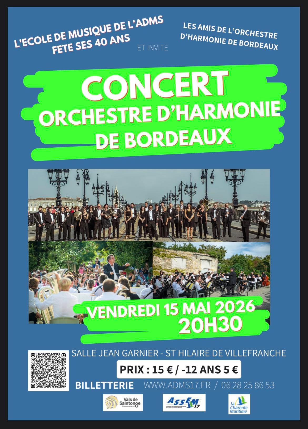 Concert Orchestre d'Harmonie de Bordeaux