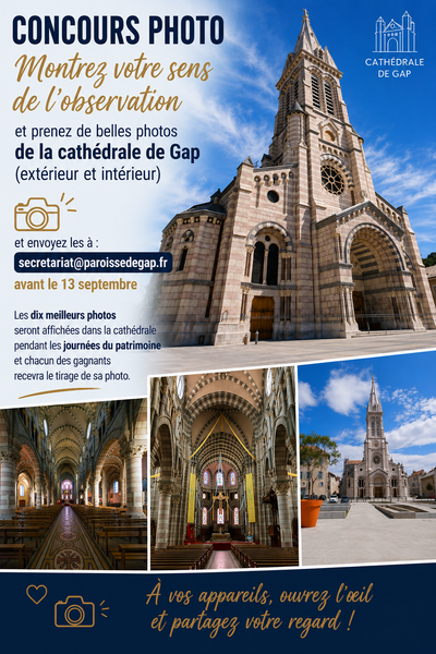 Journées du patrimoine : Concours photo : notre cathédrale sous tous ses angles