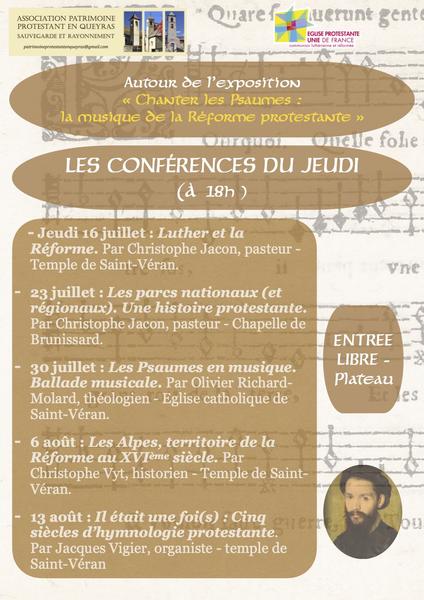 Conférence Les parcs nationaux et régionaux. Une histoire protestante.