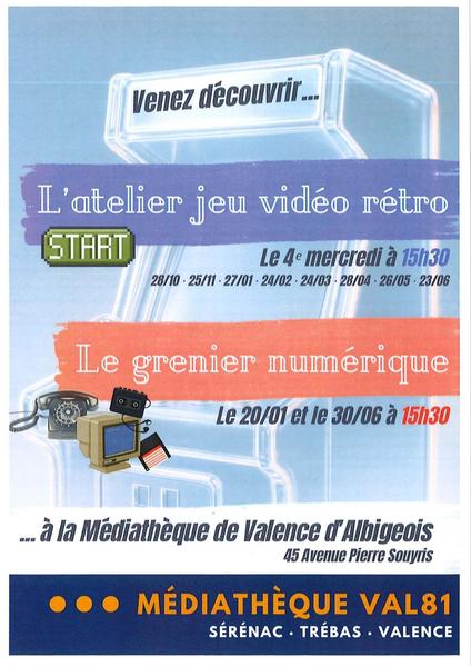 Atelier jeu vidéo rétro