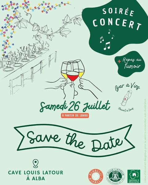 Soirée Concert & Dégustation au Cœur des Vignes_Alba-la-Romaine