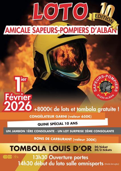Loto de l'Amicale Sapeurs-Pompiers d'Alban