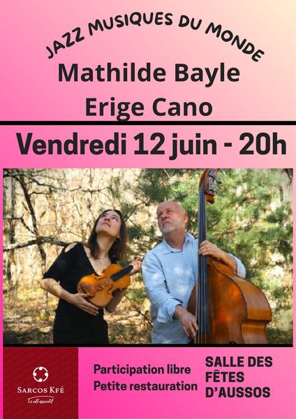 Concert Jazz Musiques du monde_Aussos