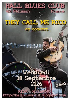 Concert "They Call Me Rico (Canada)" - Hall Blues Club_Pélussin