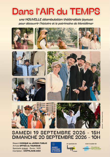 Déambulation théâtrale à Montélimar : Dans lair du temps par Happi La CIE_Montélimar