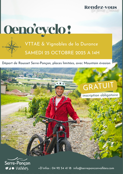 Rendez vous en terres connues : Oeno' cyclo_Rousset-Serre-Ponçon - © Serre Ponçon vallées