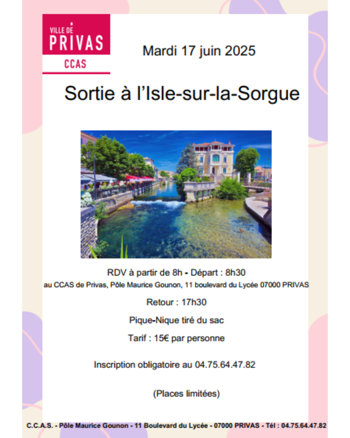 Alle leuke evenementen! : Sortie à l'Isle-sur-la-Sorgue