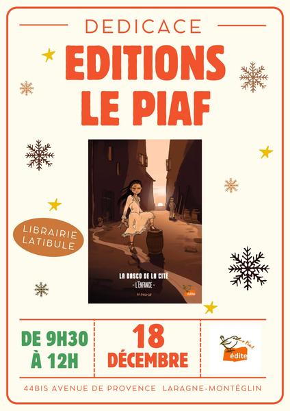 Dédicace des Editions Le Piaf_Laragne-Montéglin - © Librairie Latibule