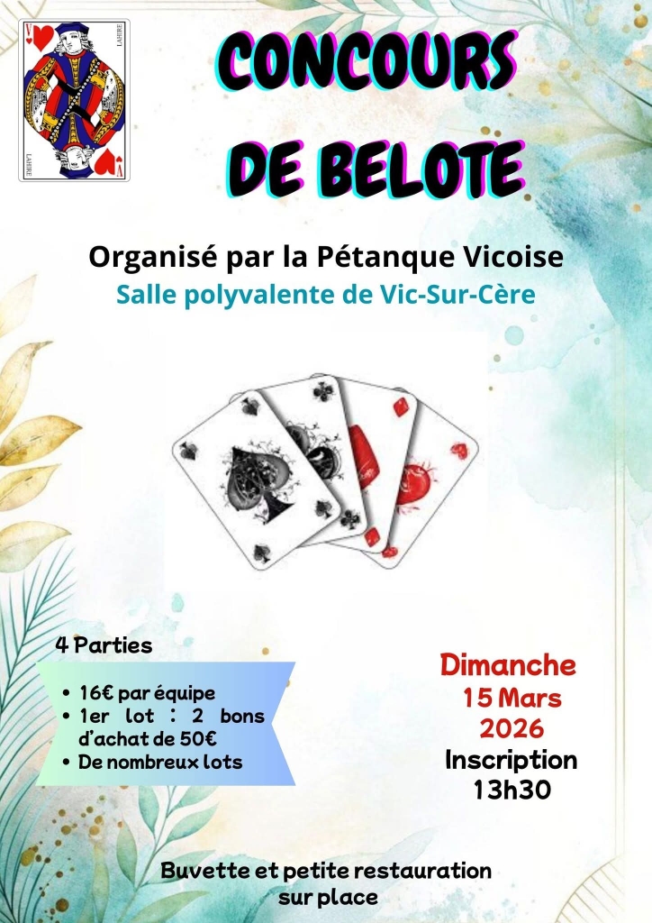Concours de belote