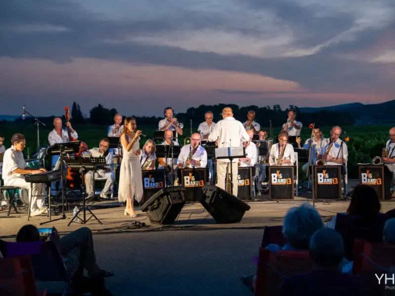Concert orchestre jazz Big Band 13 au Château la Gordonne_Pierrefeu-du-Var
