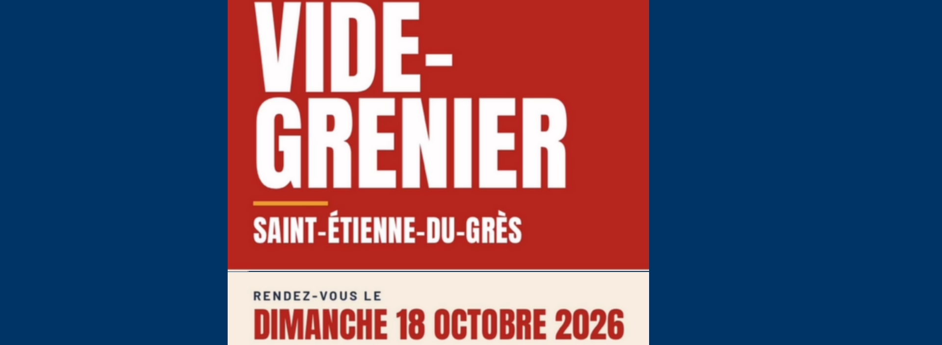 Vide Grenier Amicale des Pompiers et l'Association Louis Lèbre à St. Etienne du Grès