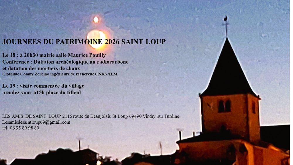 Les Journées Européennes du Patrimoine à Saint Loup