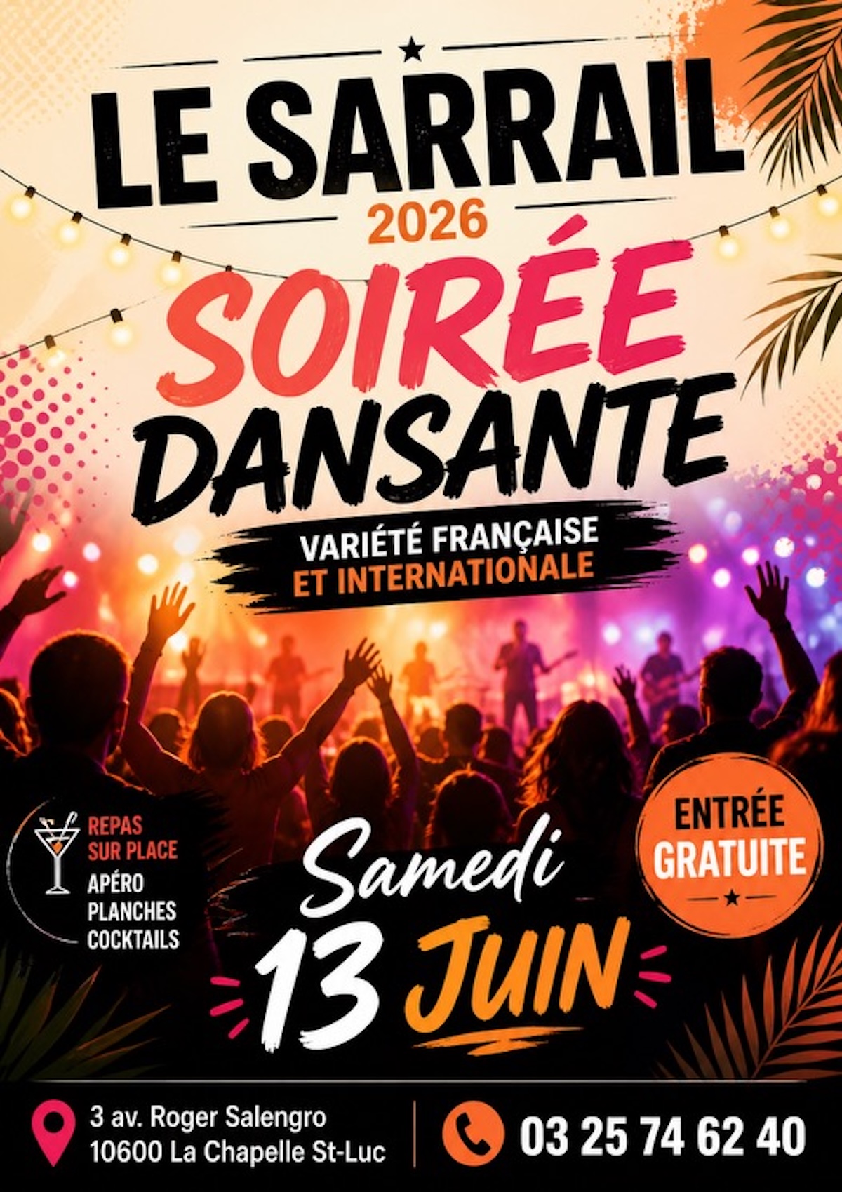 Soirée dansante variété Française et Internationale ! — visuel événement