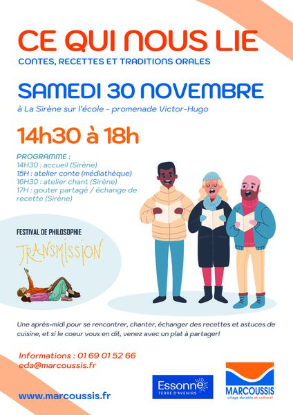 Ce qui nous lie - Contes, recette et traditions orale Le 30 nov 2024