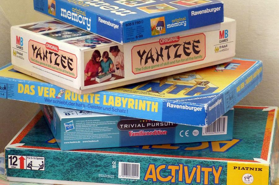 photo montrant des jeux de société