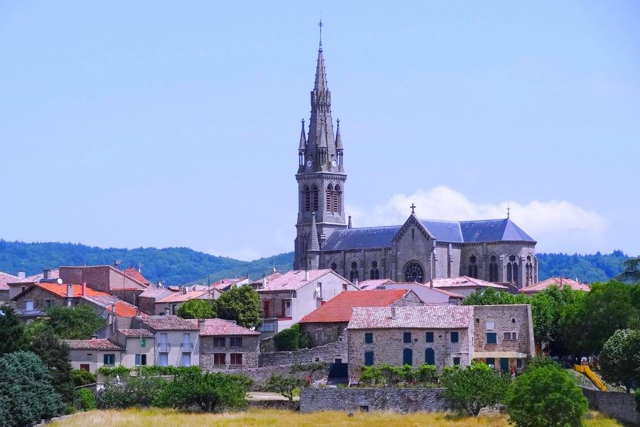 L'église du Sacré-Cœur à Vernoux-en-Vivarais