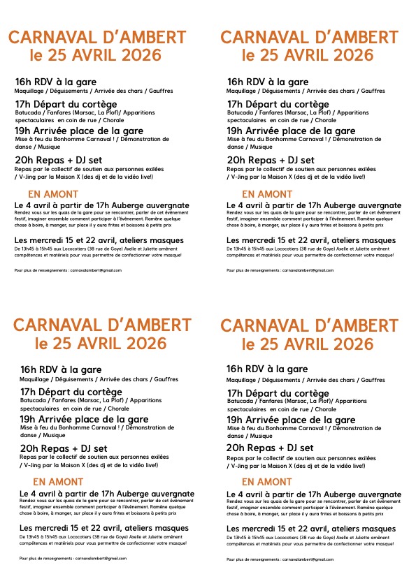 Carnaval à Ambert