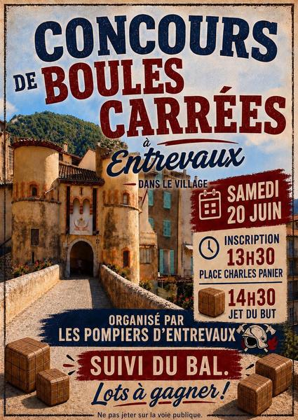 Concours de boules carrées